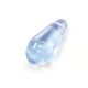 14x7mm Light Sapphire Czech Glass Faceted Top Drilled Drop Pendant Loose (150pc)