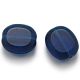 14x12mm Capri Blue Cushion Cut Czech Glass Beads (150pc)