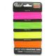 Chinese Knotting Cord 0.8mm 5m X 4 Bright Neon Colors on Card
