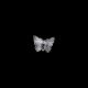 6x8mm Butterfly Crystal Acrylic Charm